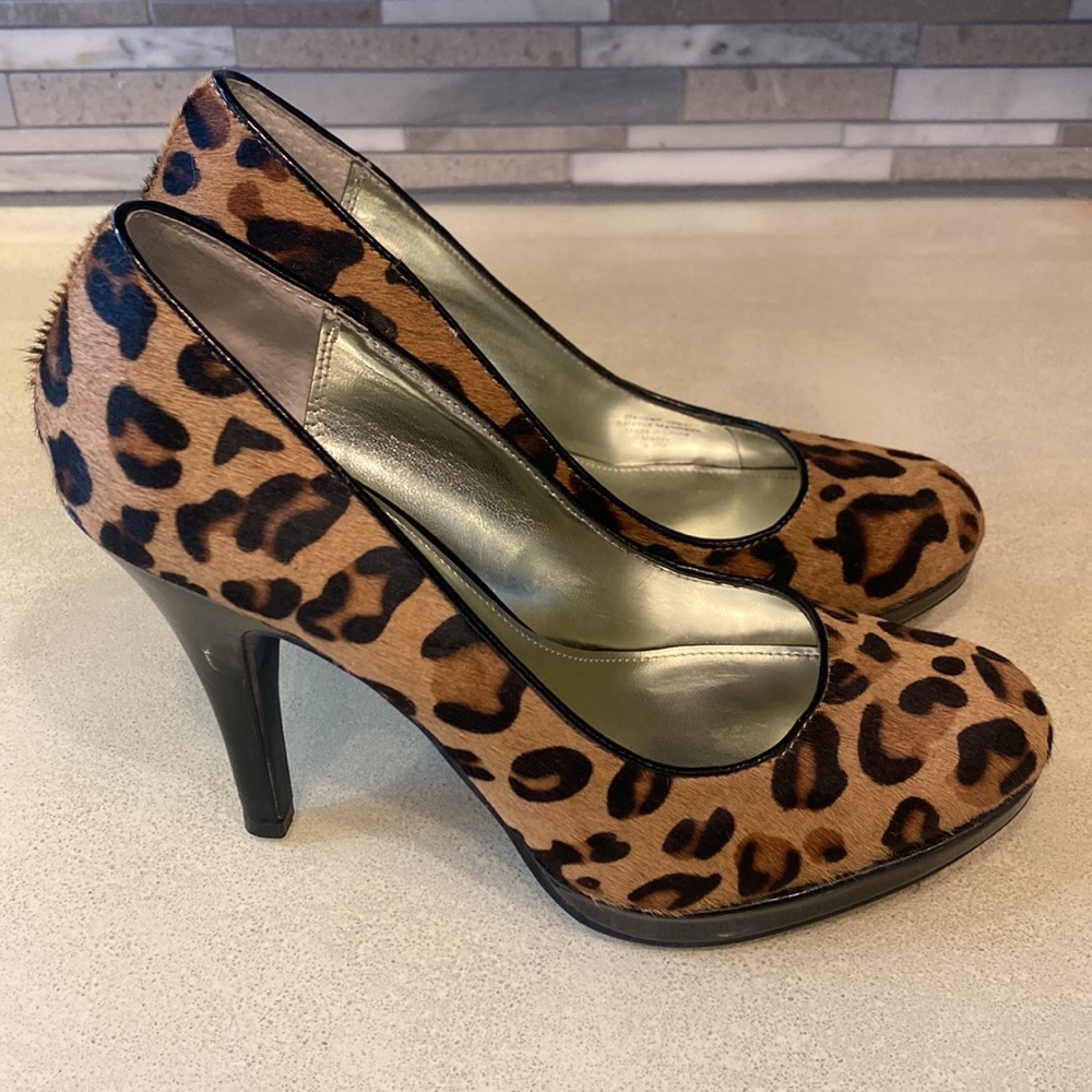 Alfani Maddy/Leopard Heels, size 6.5